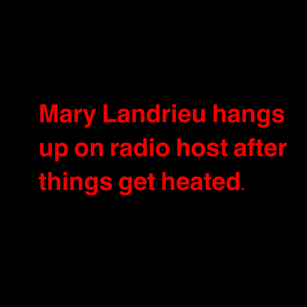 Mary Landrieu Hangs Up During Radio Interview and Now Has a 99.8% Chance Of Losing Senate Election