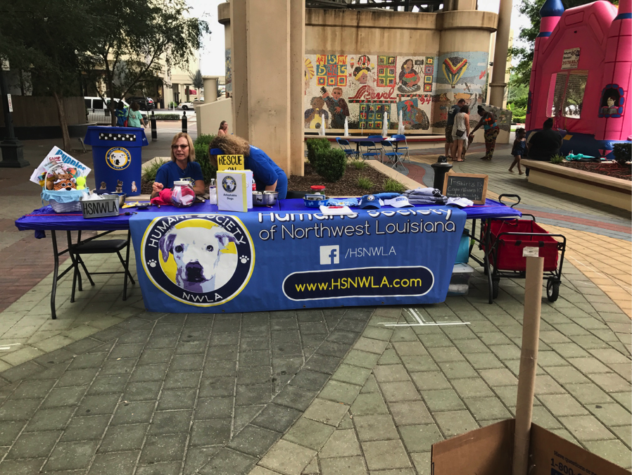 Humane society table at pet palooza shreveport louisiana