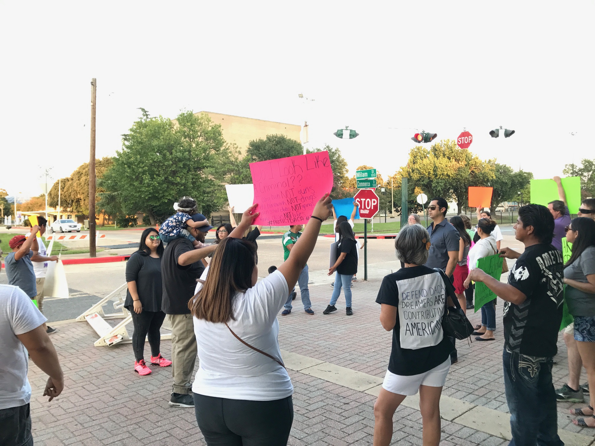 Shreveport-Bossier residents come out to rally support for immigration reform.